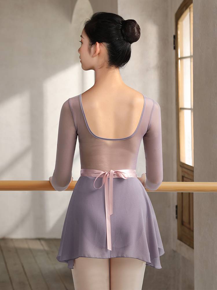 Long-sleeved ballet gymnastics adult dance