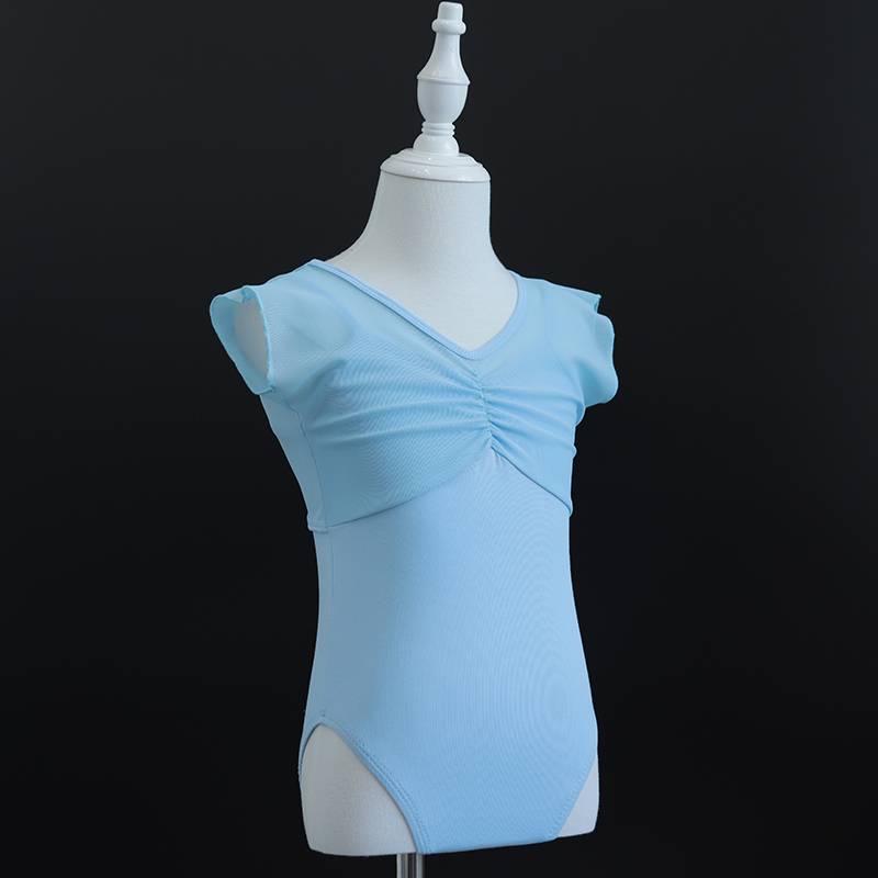 Children's dance service girl practice service summer baby ballet performance service kindergarten suspender gymnastics uniform open crotch