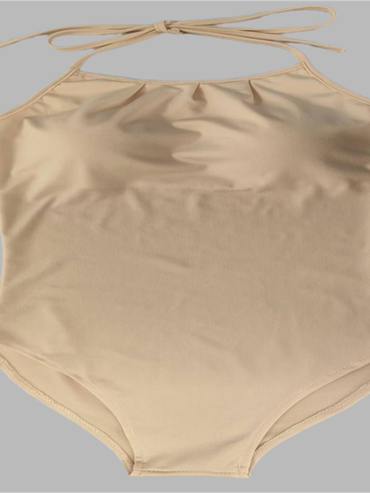 Adult gymnastics clothing female beige sling student art test -shaped sports service photo conjunctive service ballet dance service