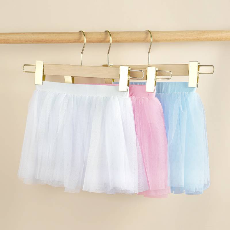 Children's dance clothes skirt skirt soft net yarn skirt girl ballet training panton skirt pink dance skirt