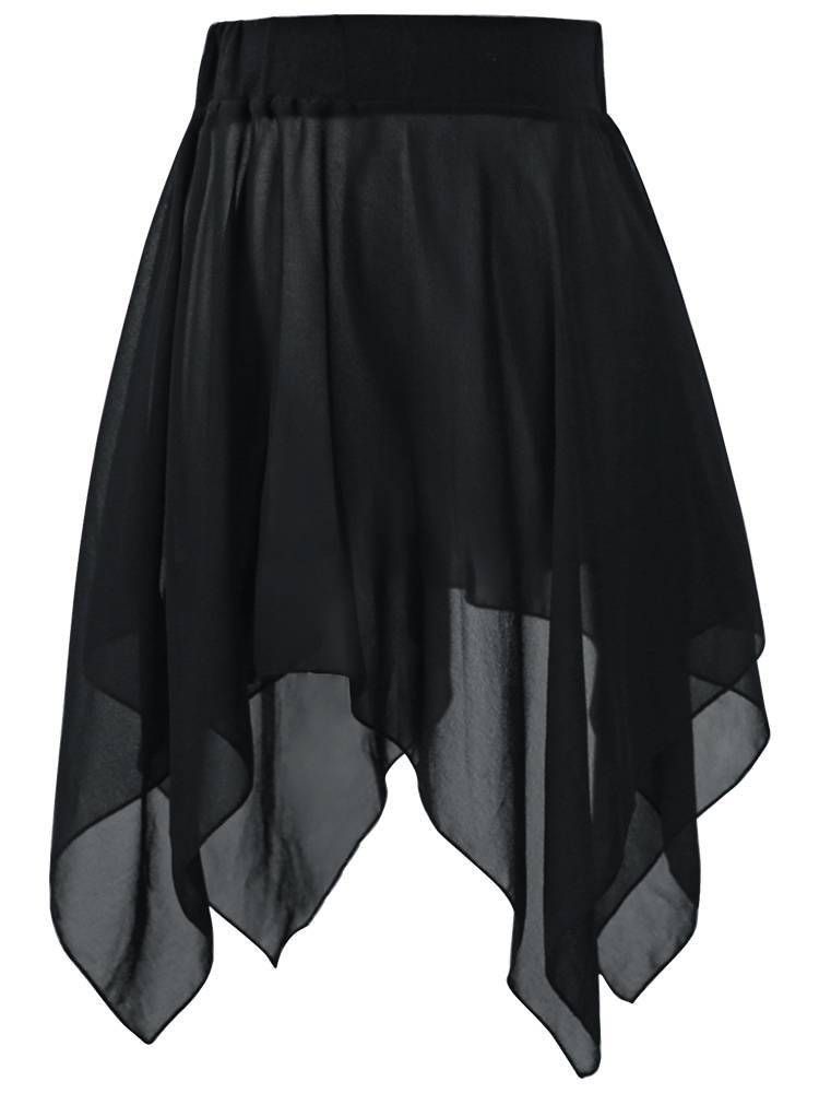 Dance skirt Female adult chiffon skirt Black ballet dance Chinese dance modern dance exercise teacher class service