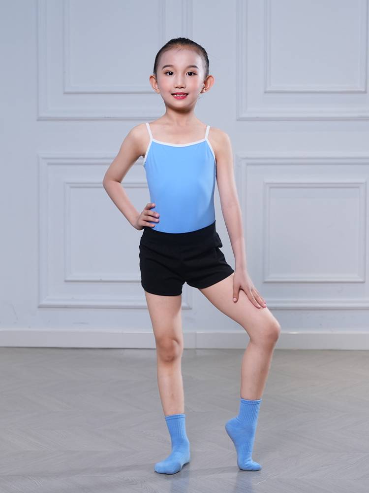 The new girl girl suspender dance practice service three -pointers trousers -shaped clothes Chinese ballet gymnastics performance suit suits