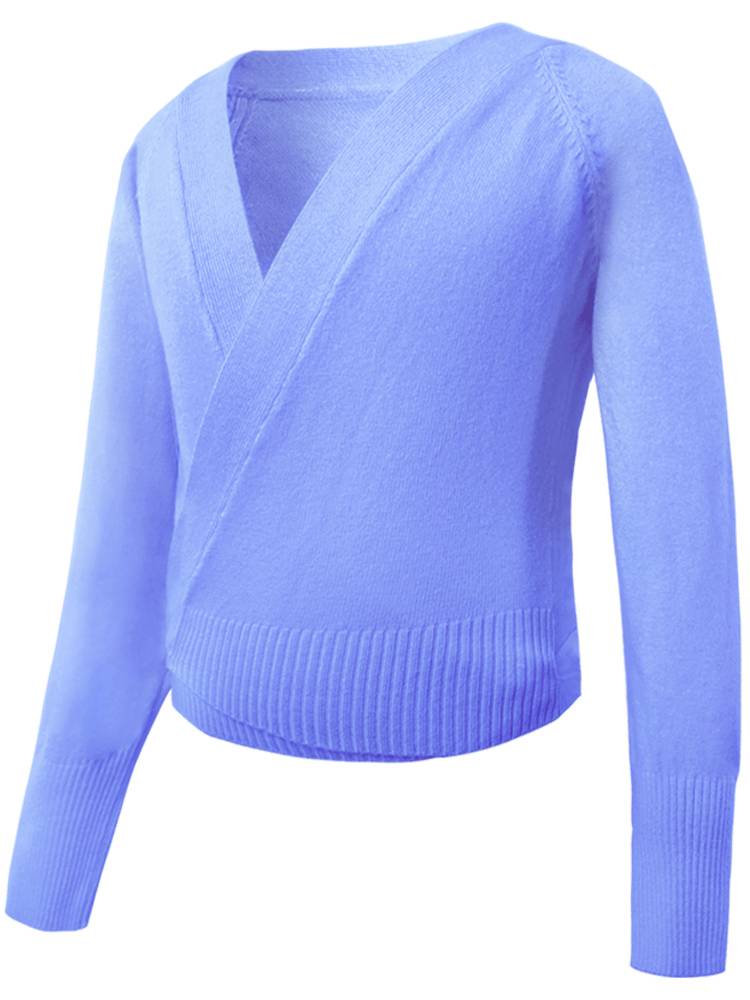 Dance sweater jacket female adult autumn and winter warm shirt knitted long -sleeved dance ballet exercise uniforms outside
