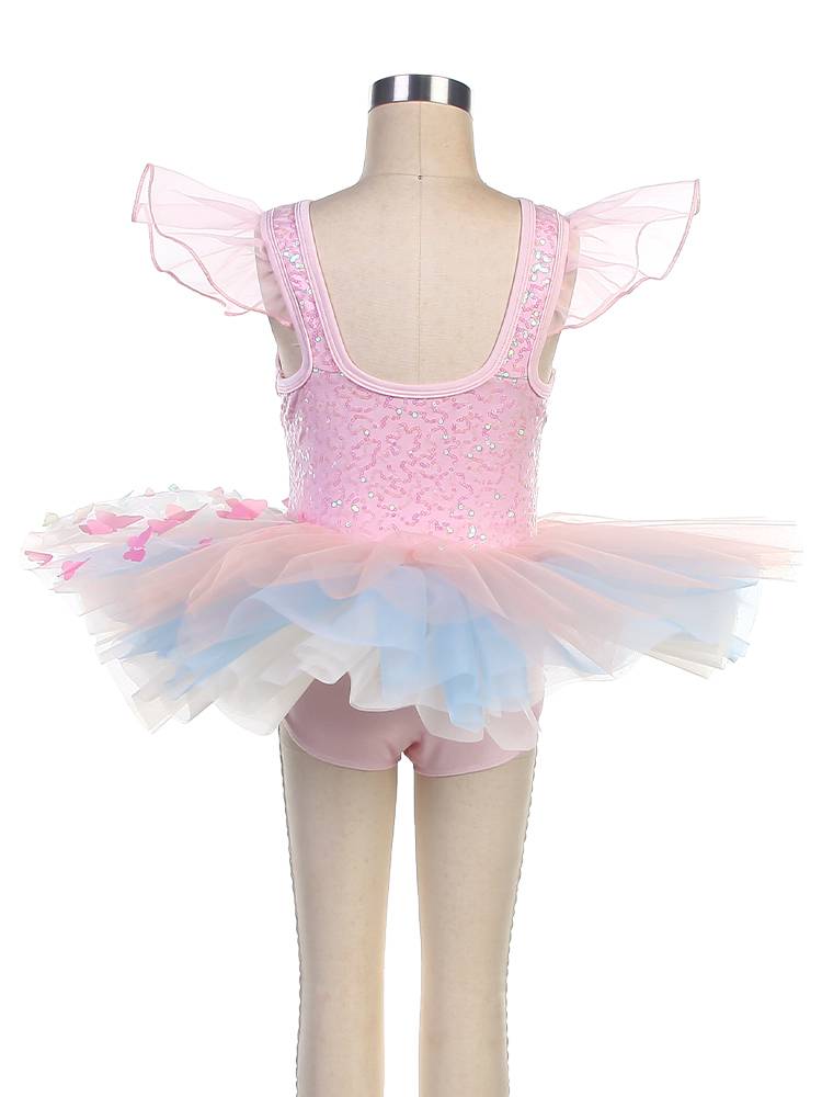 Ballet performance service children's new pink stage performance suit sequins puffed skirt professional ballet tutu skirt