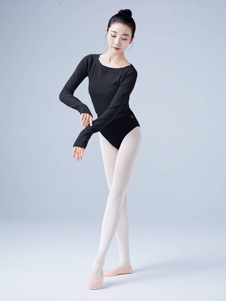 Dance clothing sweater adult girl autumn and winter long sleeve exercise small jacket ballet clothes outside children's shawl tops