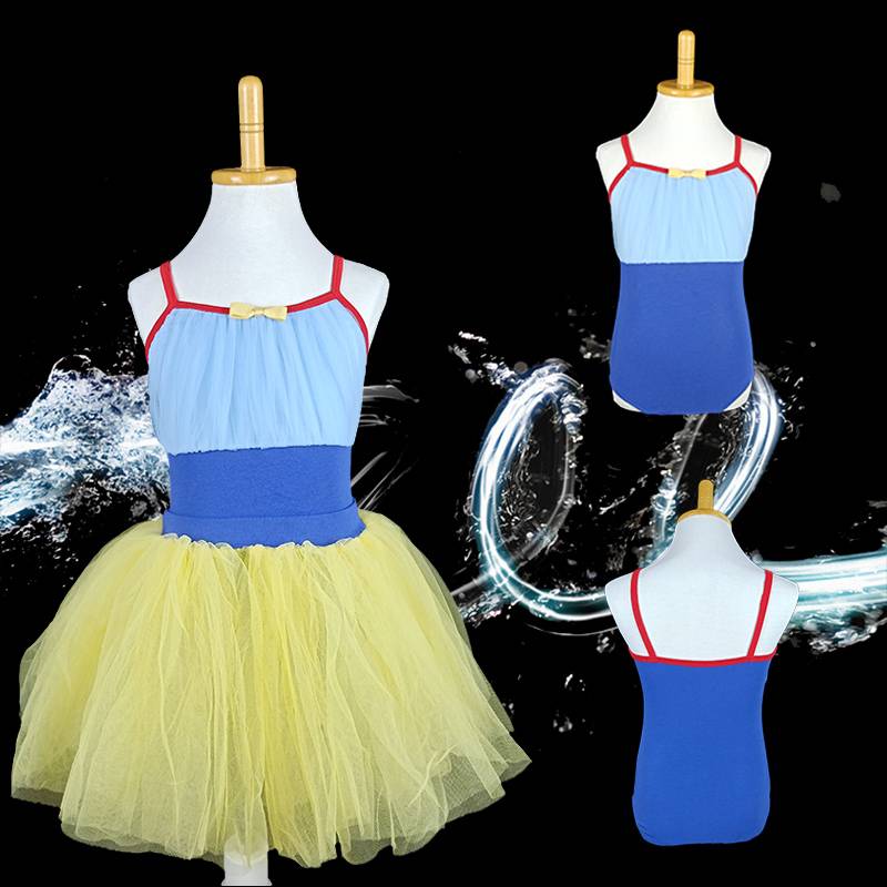 Children's dance practice service girl -shaped gymnastics service princess short -sleeved summer ballet Chinese dance
