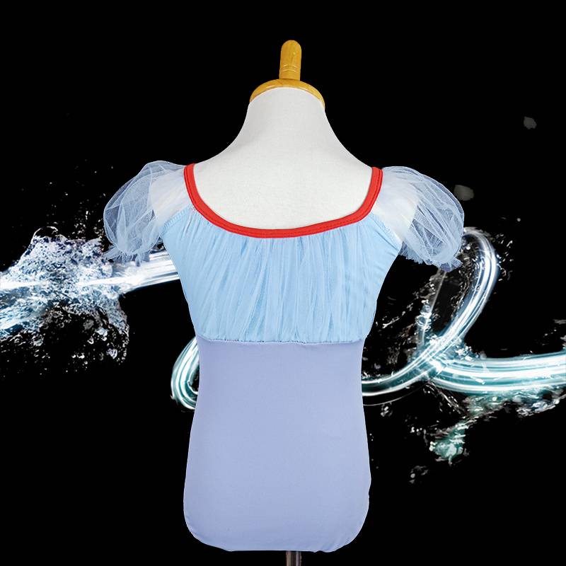 Children's dance practice service girl -shaped gymnastics service princess short -sleeved summer ballet Chinese dance