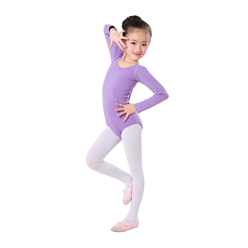 Children's dance service girl ballet dance short -sleeved dancing exercise suit set long -sleeved Chinese dance service opening big children