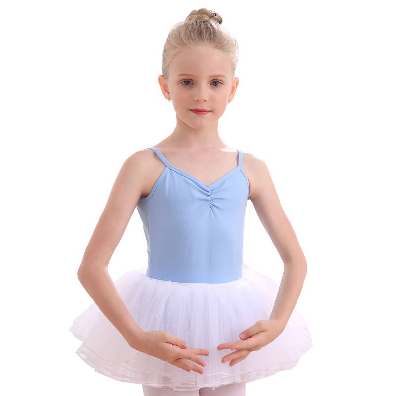 Children's dance service girls summer suspender practice gymnastics uniform ballet service children's Chinese dance test -level body suit
