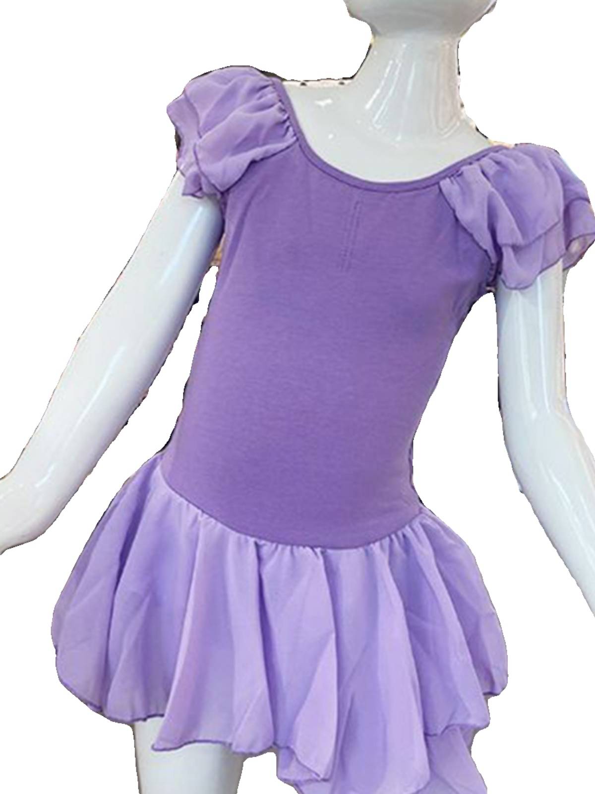 Yidacne Yidan ballet dance exercise children's gauze skirt short -sleeved dance service girl body performance service