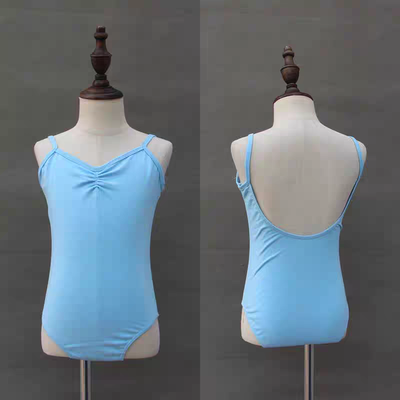 Children's dance service girls summer short -sleeved exercises ballet green sports baby baby cotton camcore gymnastics uniform