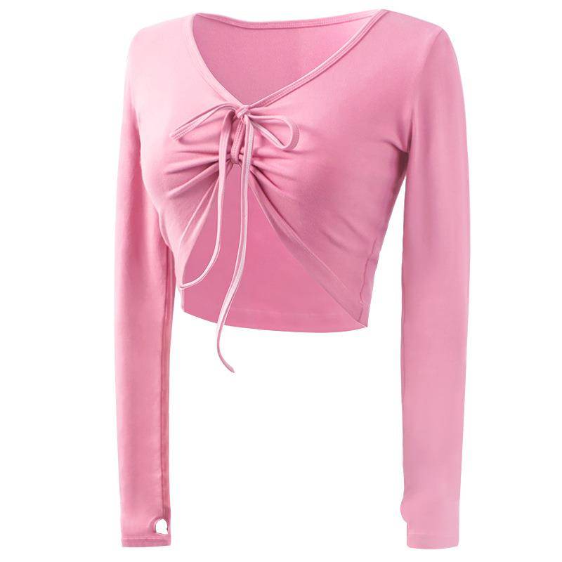Modern dance clothing adult drawing long -sleeved top ballet exercise jacket -shaped dress female art test -shaped sports uniform