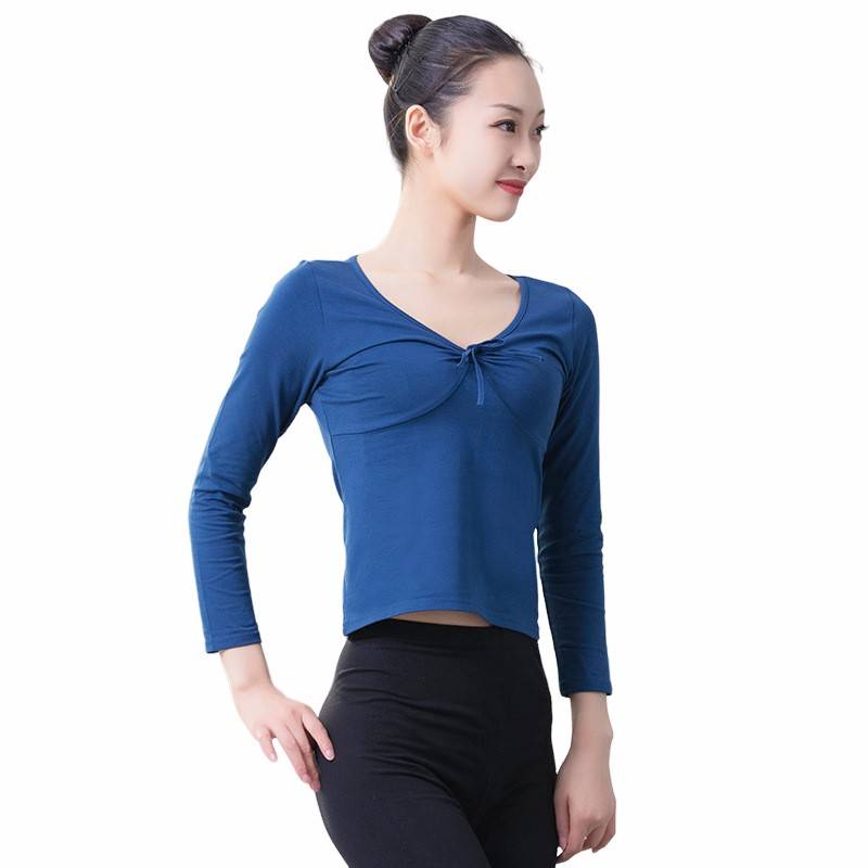 Specialty Welfare Modern Dance Art Test Shirt Dance Plaza Dance Practice Service Adult Female Bow Dance Clothing