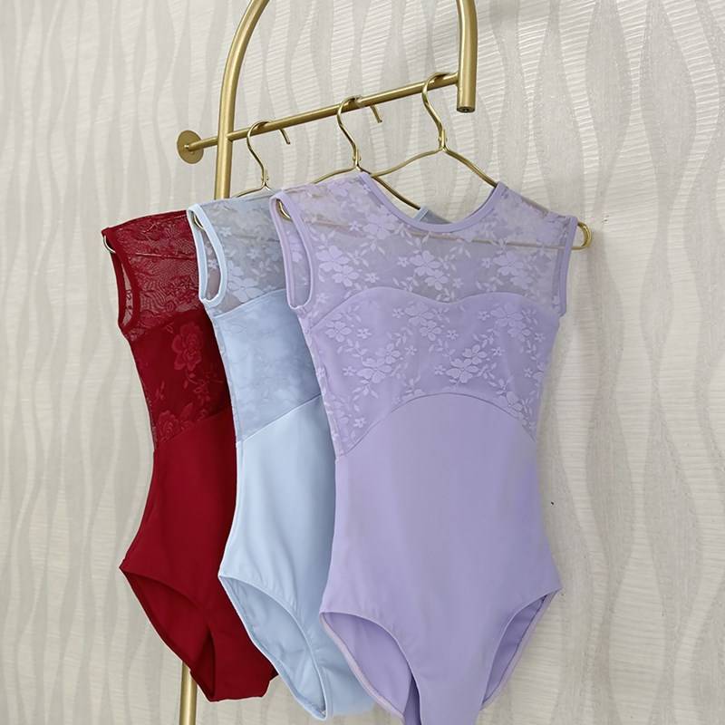 Ballet dance exercise service connective clothes lace dance gymnastics clothing female adult art kiwen training service shape dress yoga clothing