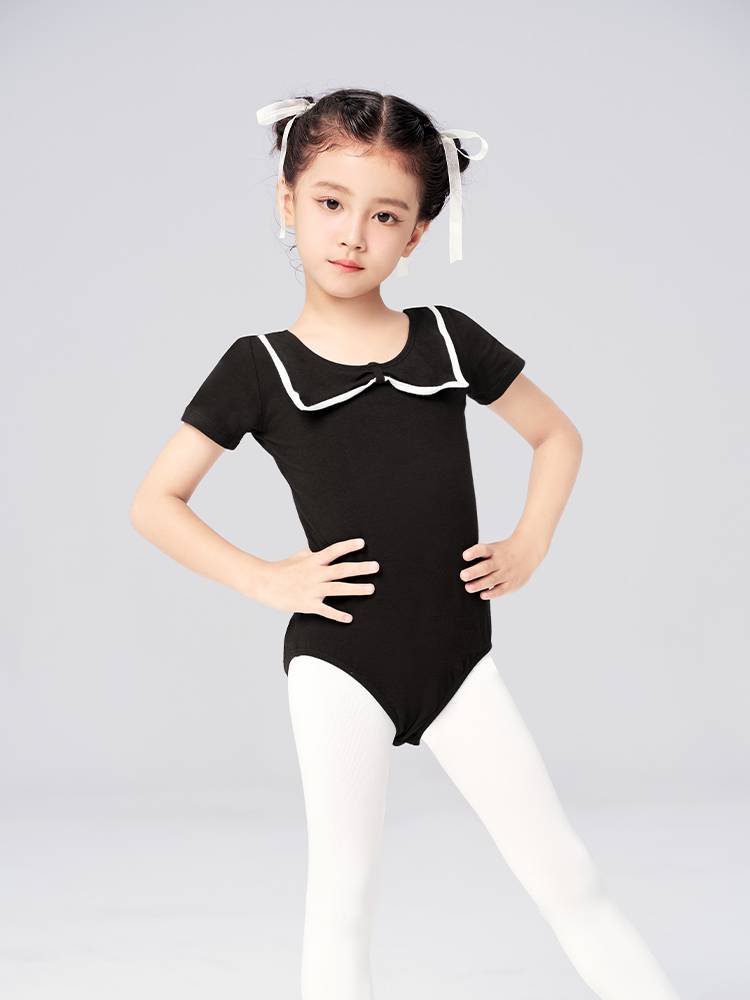 Dance service girl naval collar, children's ballet service gymnastics children's summer dancing clothes practice service