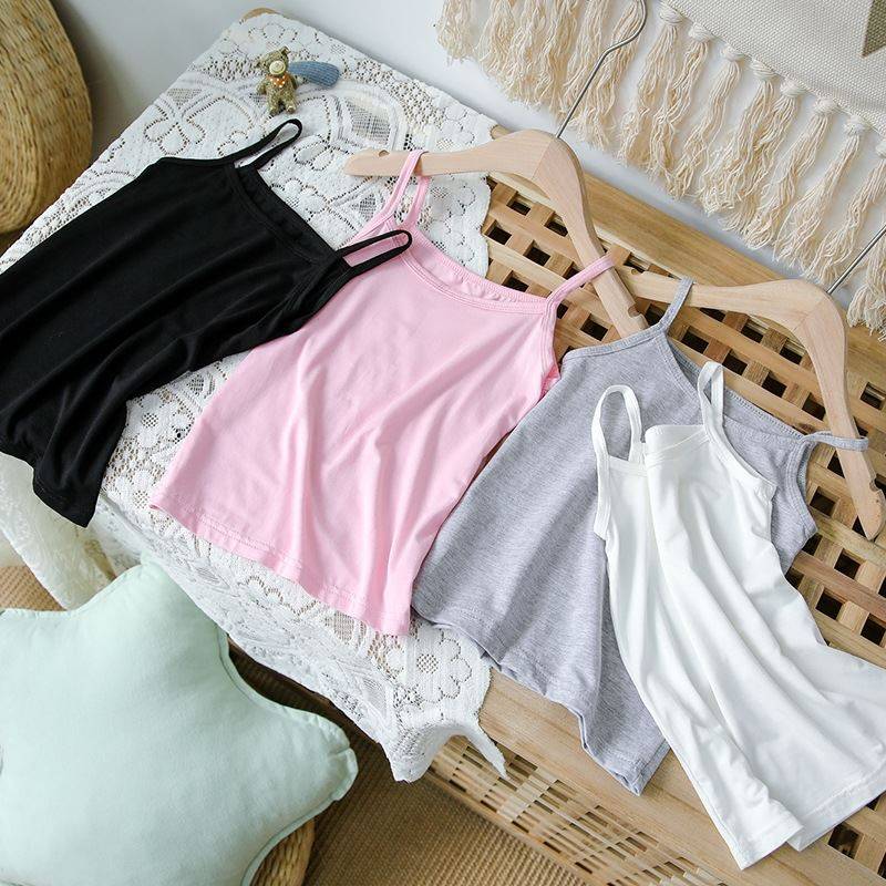 Children's dance suspender vest, girl -shaped body training, underwear Chinese ballet special dance white bottoming