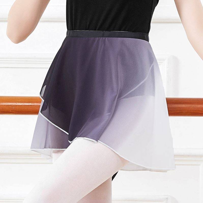 A piece of dance skirt adult dancing hip skirt strap skirt practice chiffon fart curtain ballet body dress skirt