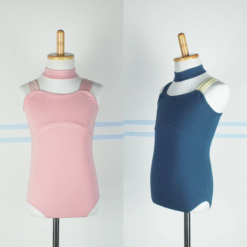 Children's dance service civil dance camisole training service girl ballet professional gymnastics test grade body performance clothes cotton
