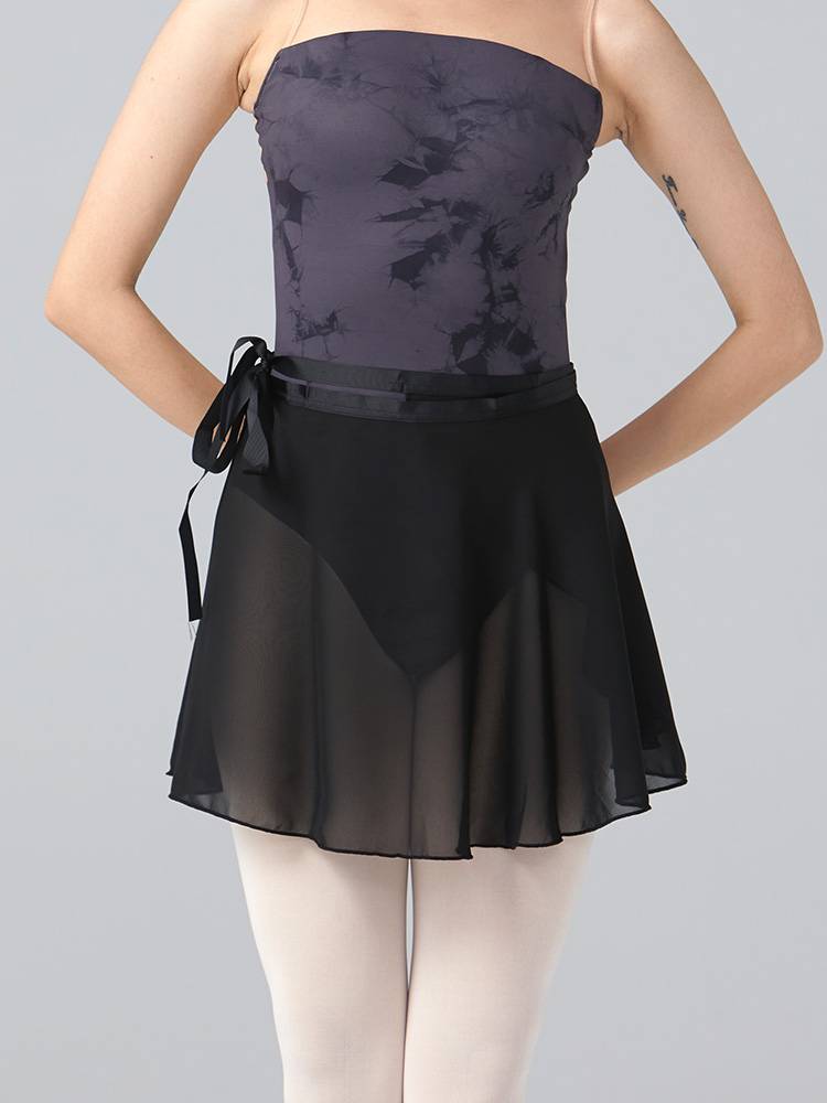Ballet dance exercise adult dance skirt women's one -piece chiffon apron children