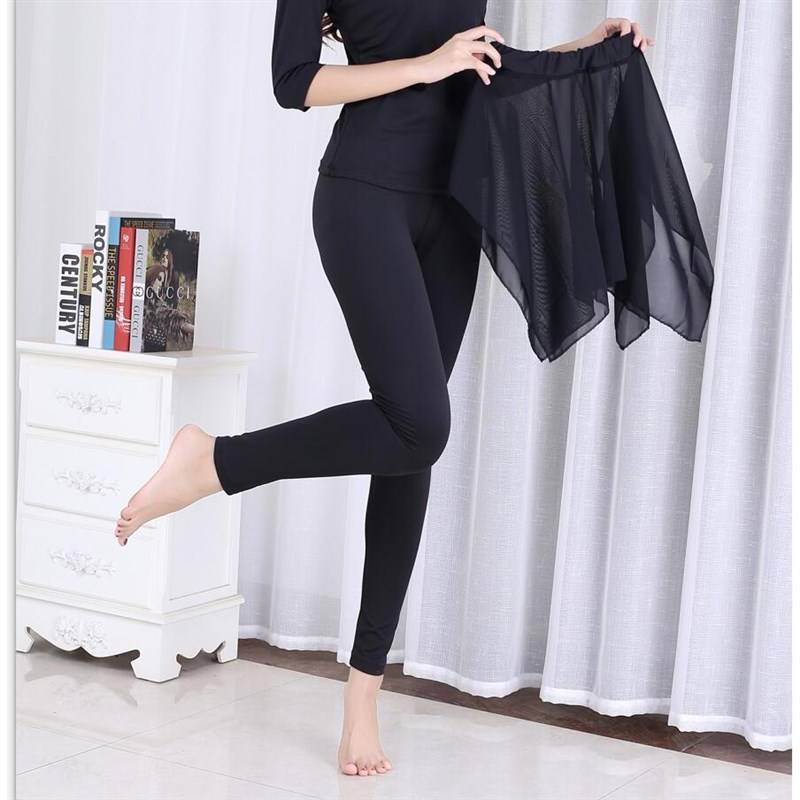 Teacher dance skirt, modern dance exercise, milk silk classical ethnic ballet body ballet, elegant dancing dancing skirt