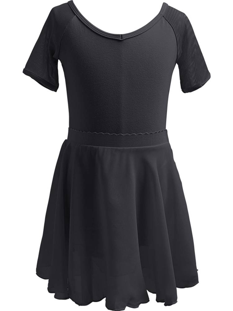 Children's dance service girl Latin dance exercises short -sleeved ballet exercise connecting Chinese testing body clothes