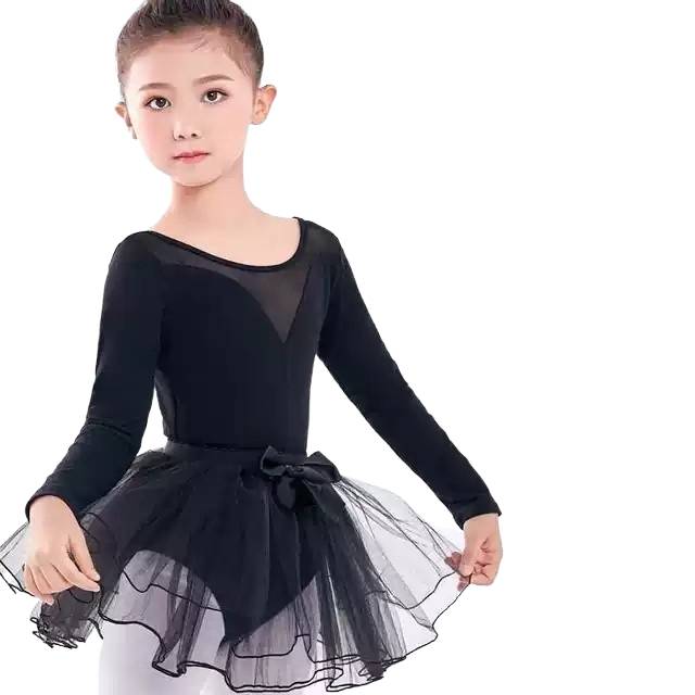 Girls Ballet Dance Set Autumn Children's Dance Services Disciples Long -sleeved Girls Dancing Performance Clothing