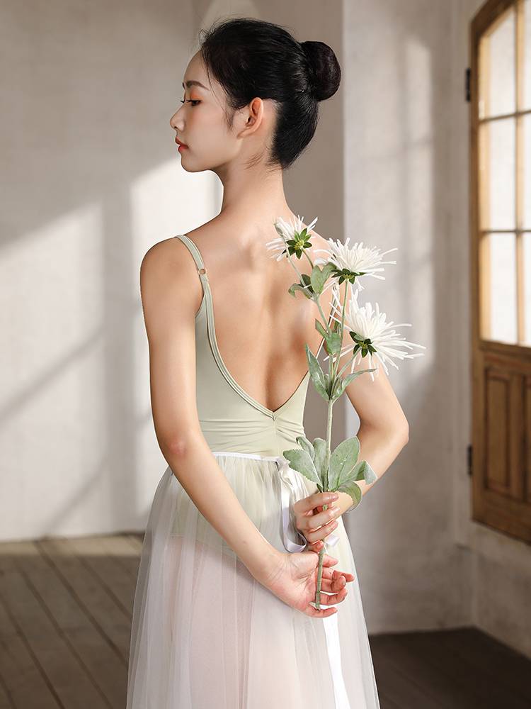 Little jasmine dance gymnastics clothing adult girl hammine test high -shaped physical clothing ballet exercise skills