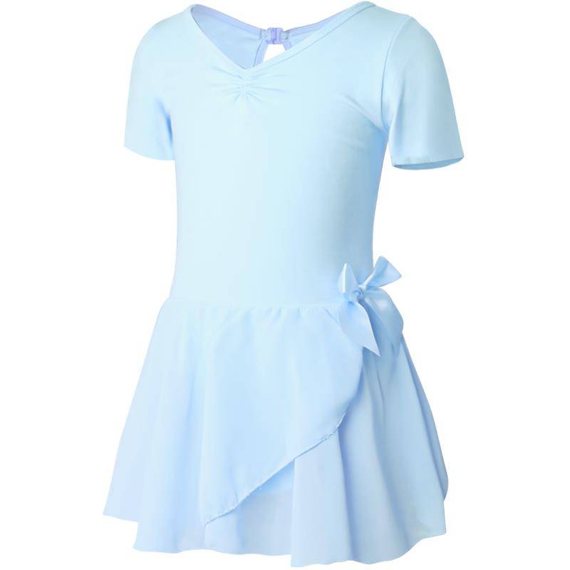 Children's dance clothing practice service girl Chinese dance -linked skirt blue young children dancing dance gauze ballet ballet skirt