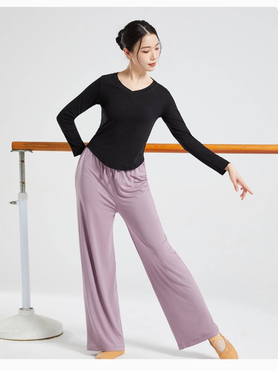 Dance service short -sleeved top female Modal training ballet Chinese dance classical modern dance practice professional clothes