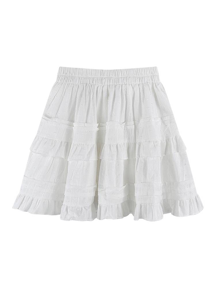 Ballet style white puff skirt skirt women's summer small short skirt sweet skirt sweet skirt cake skirt