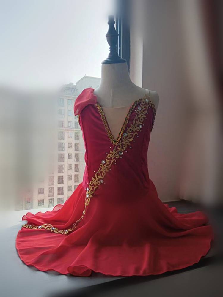 Children's chiffon modern ballet dance clothing elegant modern dance skirt performance clothing performance clothing adult can customize