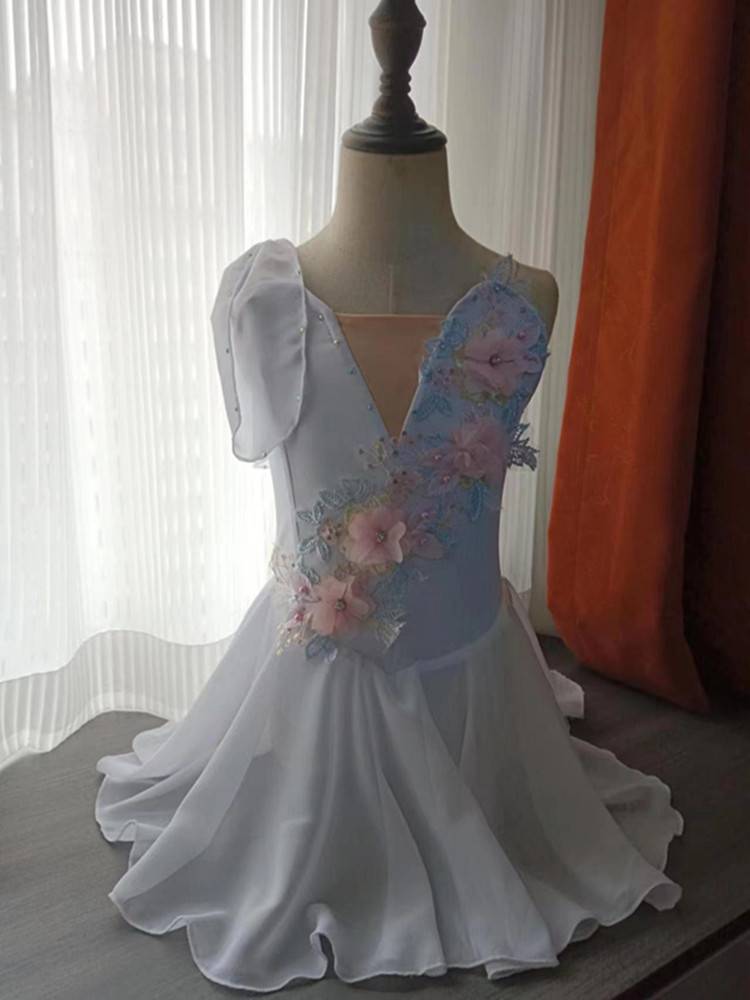 Children's chiffon modern ballet dance clothing elegant modern dance skirt performance clothing performance clothing adult can customize