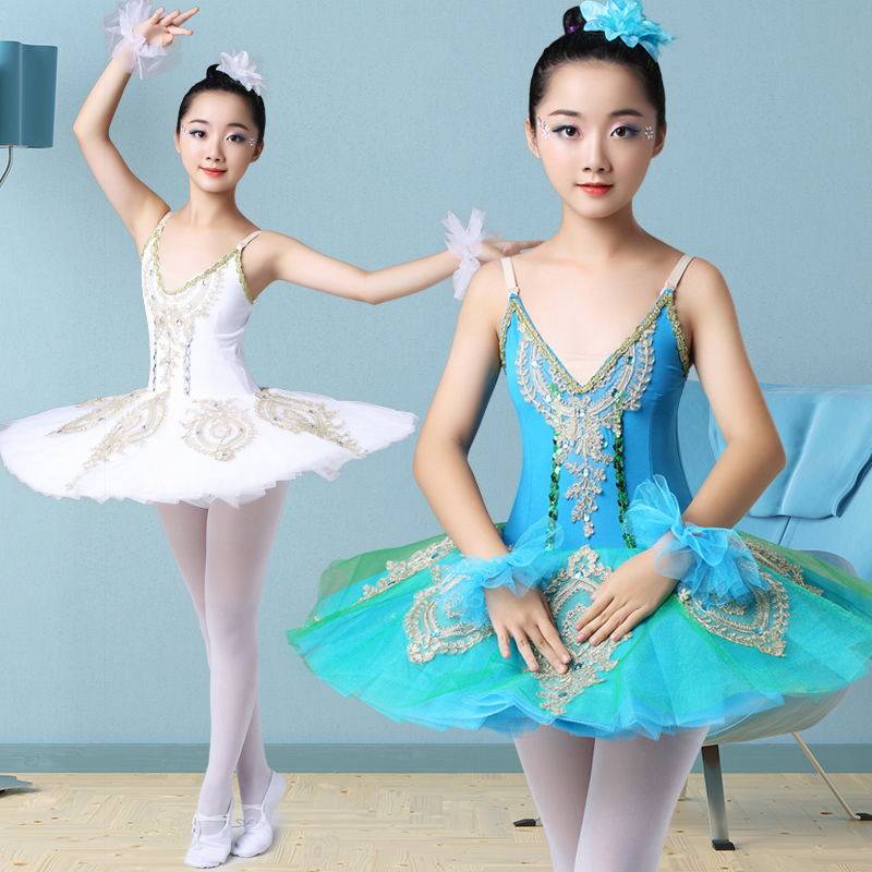 Children's Ballet Princess Performance Server Little Swan Dance TUTU Puffy Skirt New Stuck Girl Performance Service