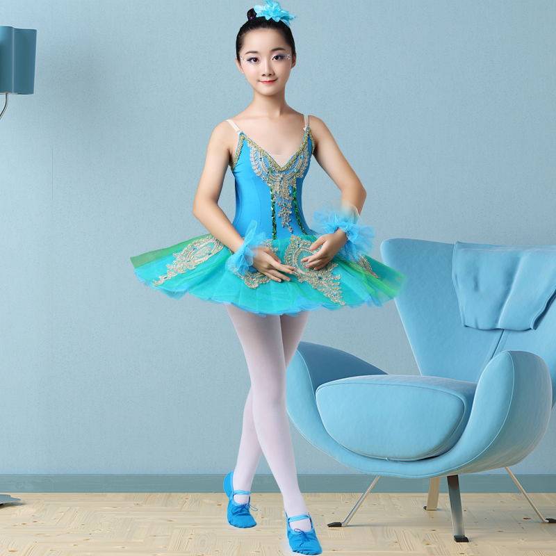 Children's Ballet Princess Performance Server Little Swan Dance TUTU Puffy Skirt New Stuck Girl Performance Service