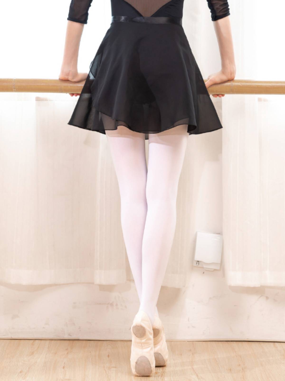 Ballet half -body skirt adult female dance exercises, a piece of teacher -shaped densely clothing children's chiffon skirt