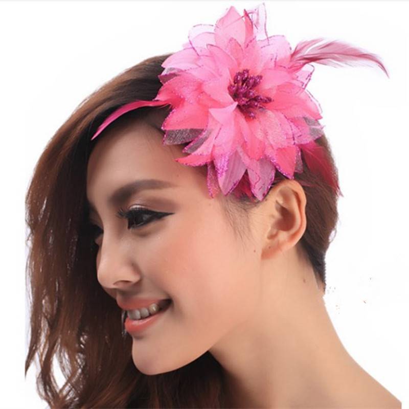Belly Dance Dance Head Flower Accessories Oriental Dance Flower Handmade Headgear Indian Dance Performs Oriental Dance Laudin Flower