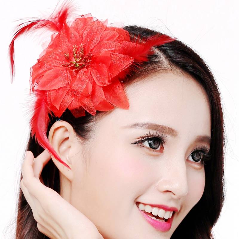 Belly Dance Dance Head Flower Accessories Oriental Dance Flower Handmade Headgear Indian Dance Performs Oriental Dance Laudin Flower