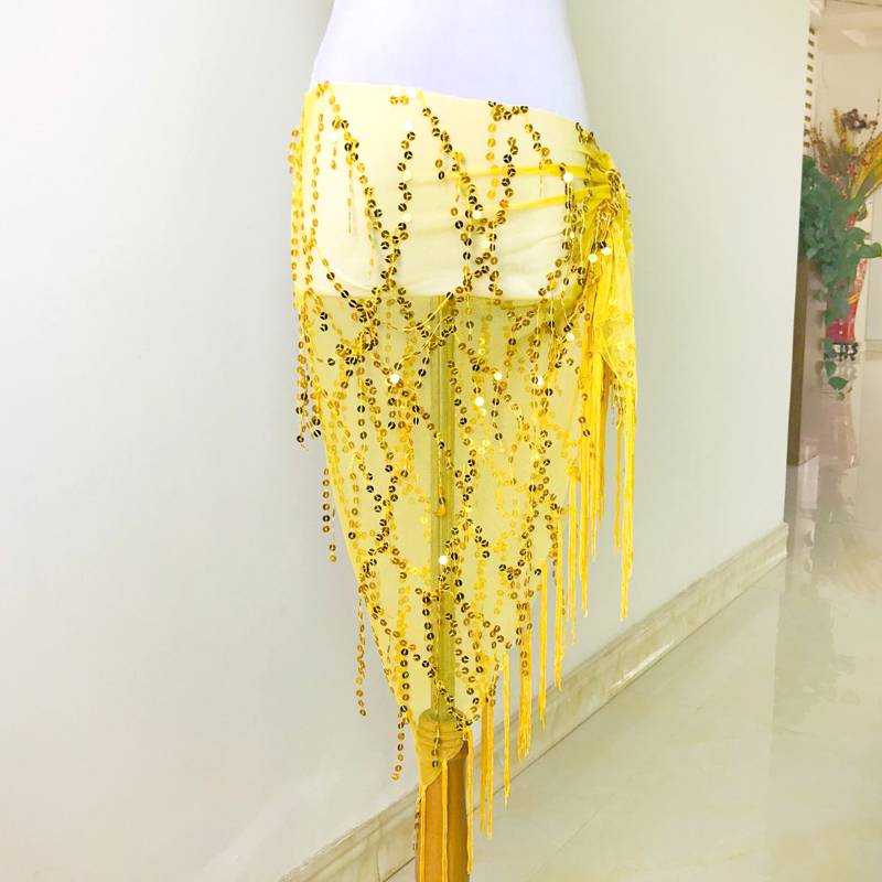 Belly dance waist chain 2020 new practice service hip -hip scarf runner -up taple scarf junior scholar belt waist sealed