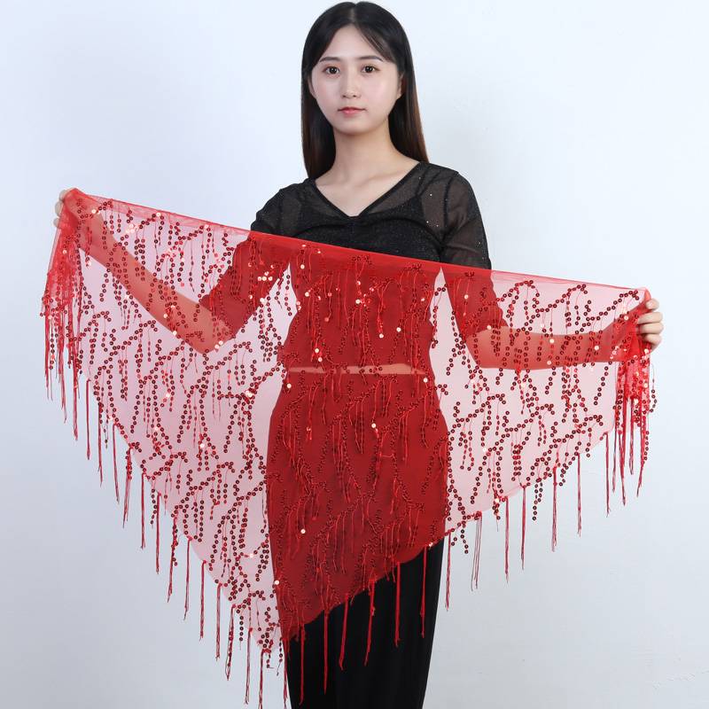 Belly dance waist chain 2020 new practice service hip -hip scarf runner -up taple scarf junior scholar belt waist sealed