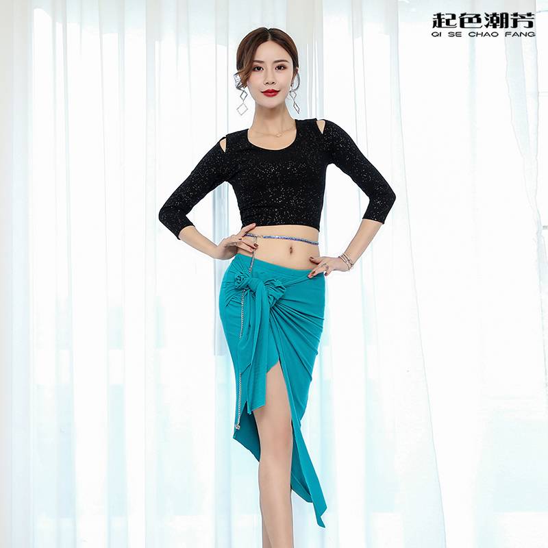 Belly dance exercises fashion service fashion autumn and winter new mesh base, elegant slim -fitting various types of Dharma oriental dance performance service