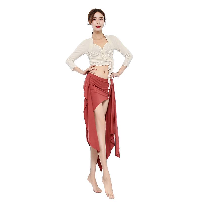 Belly dance exercises fashion service fashion autumn and winter new mesh base, elegant slim -fitting various types of Dharma oriental dance performance service
