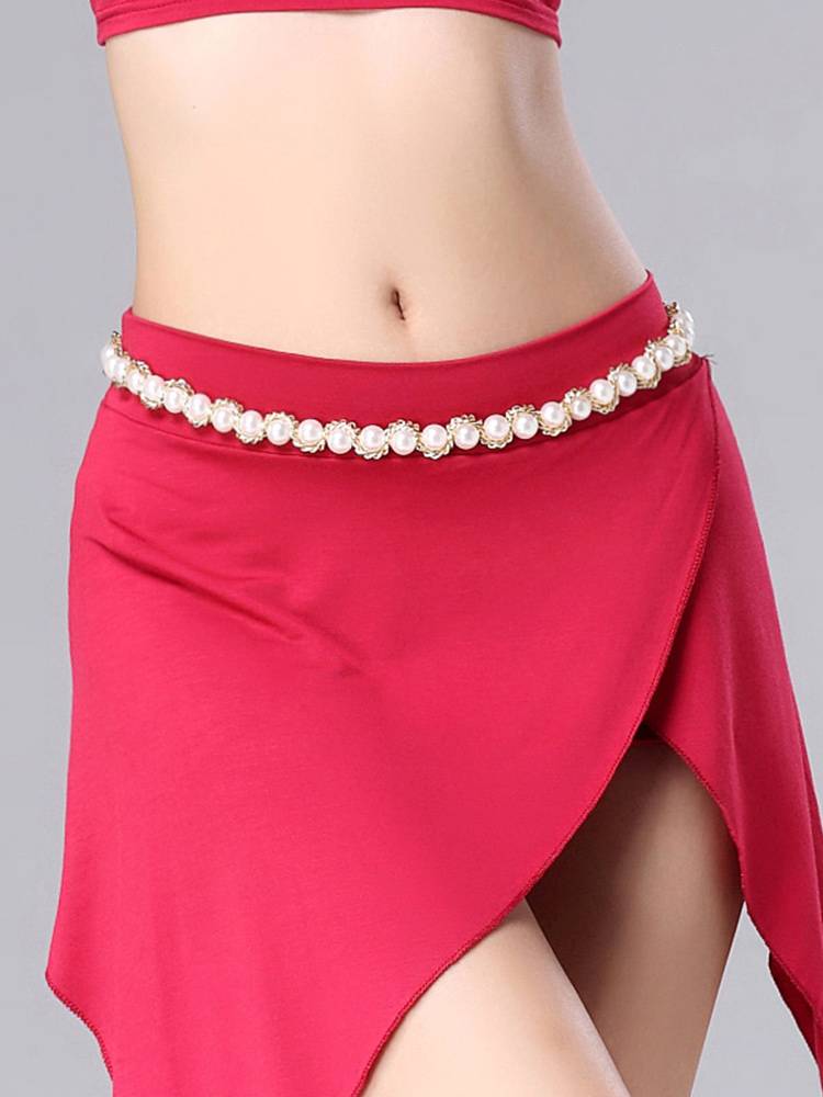 Flying belly chain pearls sealing 2024 new plaza dances with sailors bow chain pearls