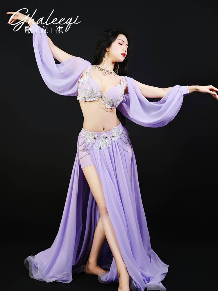 Ge Qiqi belly dance beautiful big skirt performance service Fairy model Popsong competition performance dance performance service