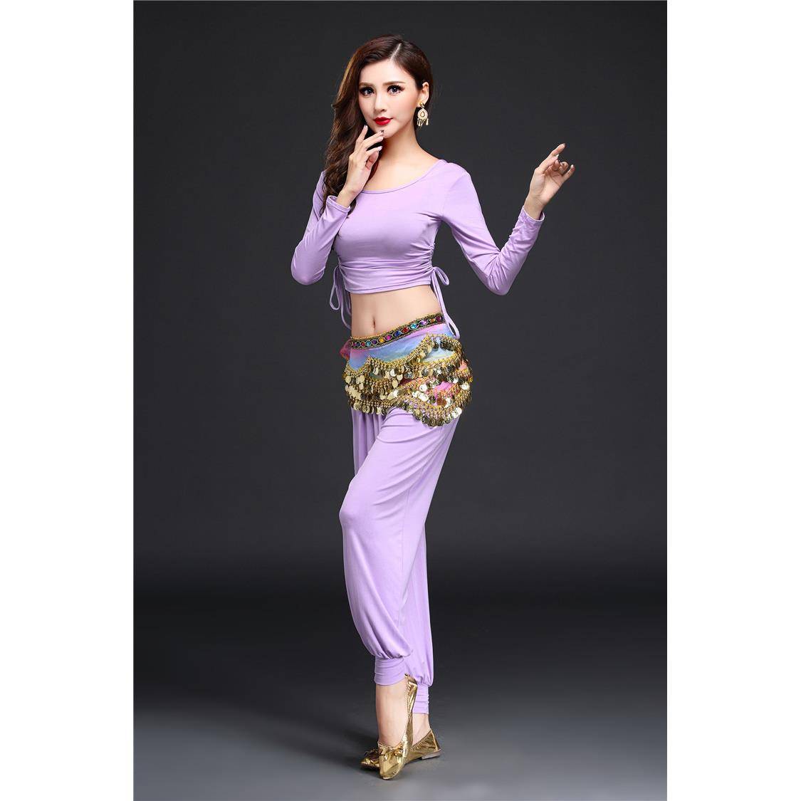 Belly dance waist chain belly dance waist chain dance widening and exacerbation of gold coin waist scarf hip -hip scarf waist sealed Indian dance