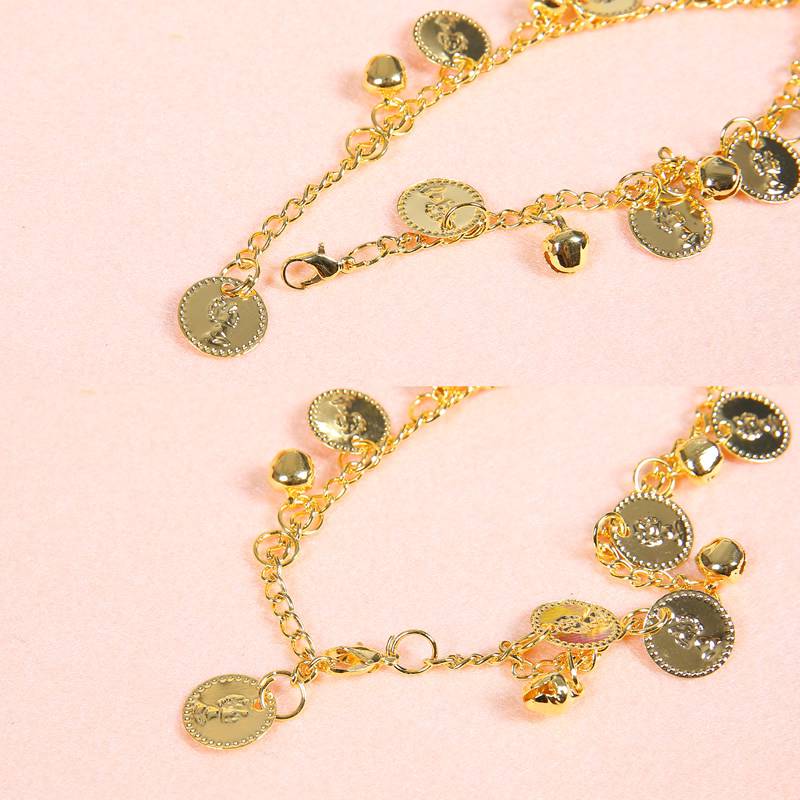 Bellyqueen belly dance scroke chain belly dance gold coin coin jewelry sequin belly dance dance bin