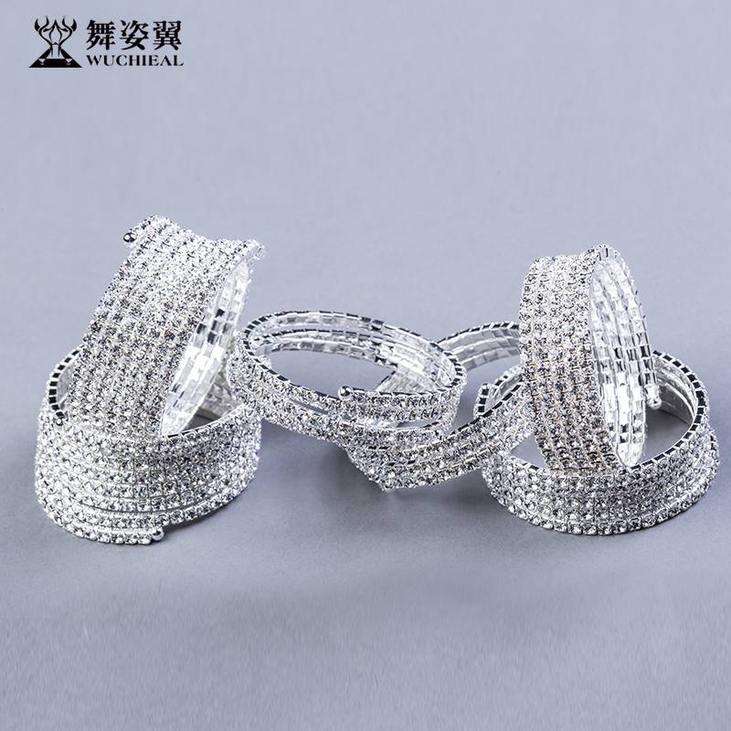 Dance posture 2018 belly dance performance bracelet spiral wound rhinetic arm jewelry bracelet T030