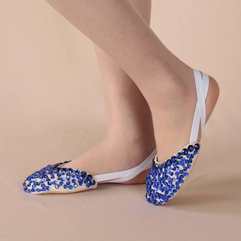 New belly dance half -shoe dance shoes Indian dance exercise shoes half palm shoes special offer 2015