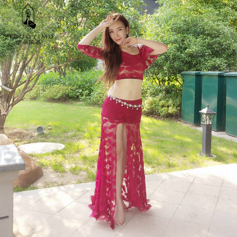 Yidui Belly Dance 2022 new set of winter sexy lace belly dance exercises, oriental dance service