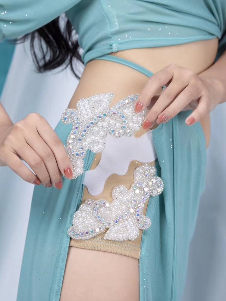 Dancer belly dance clothing female long skirt performance service in 2020 new set short -sleeved summer practice juvenile beginner
