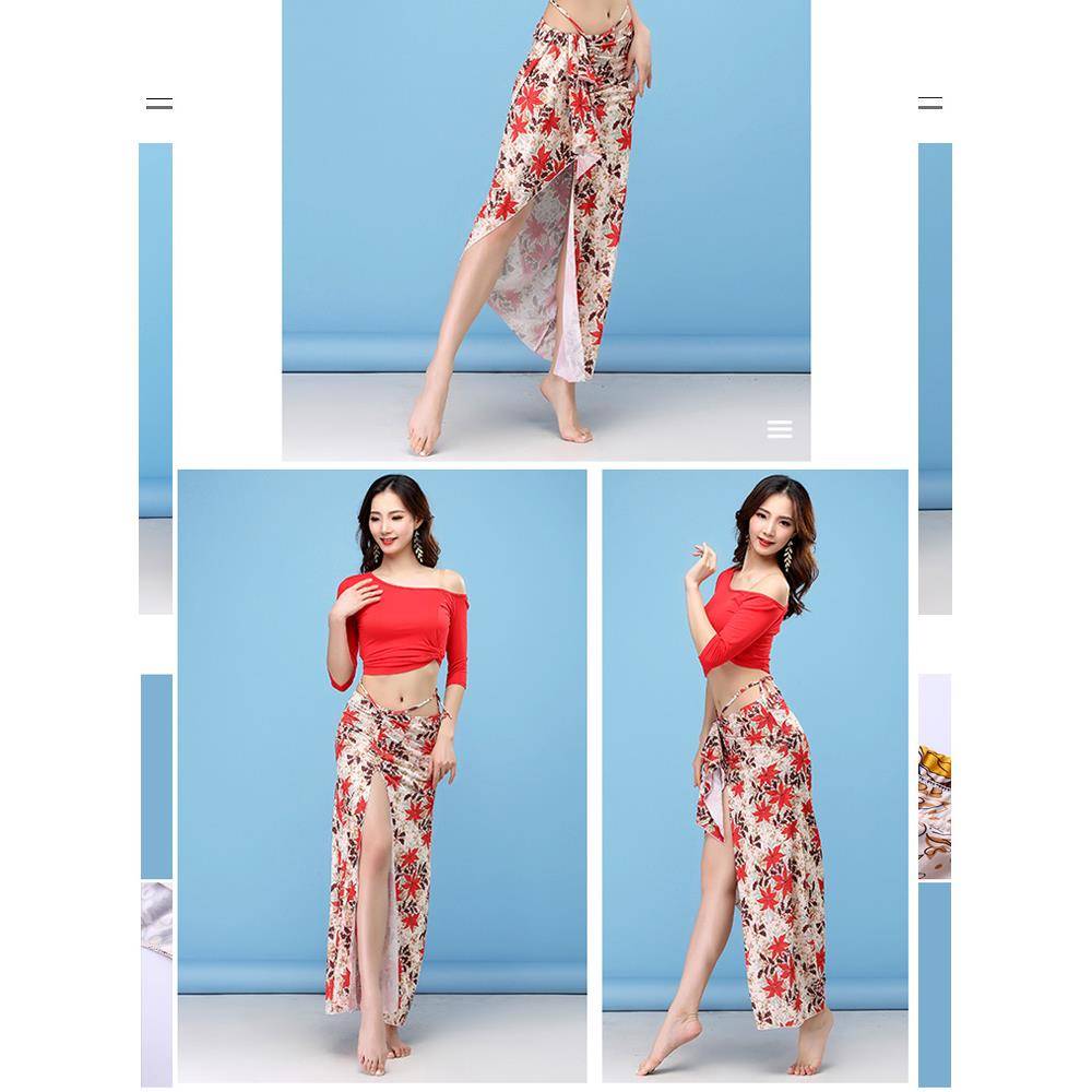 Belly dance skirt beginner new practice suit is sexy adult dance clothing half -body long skirt